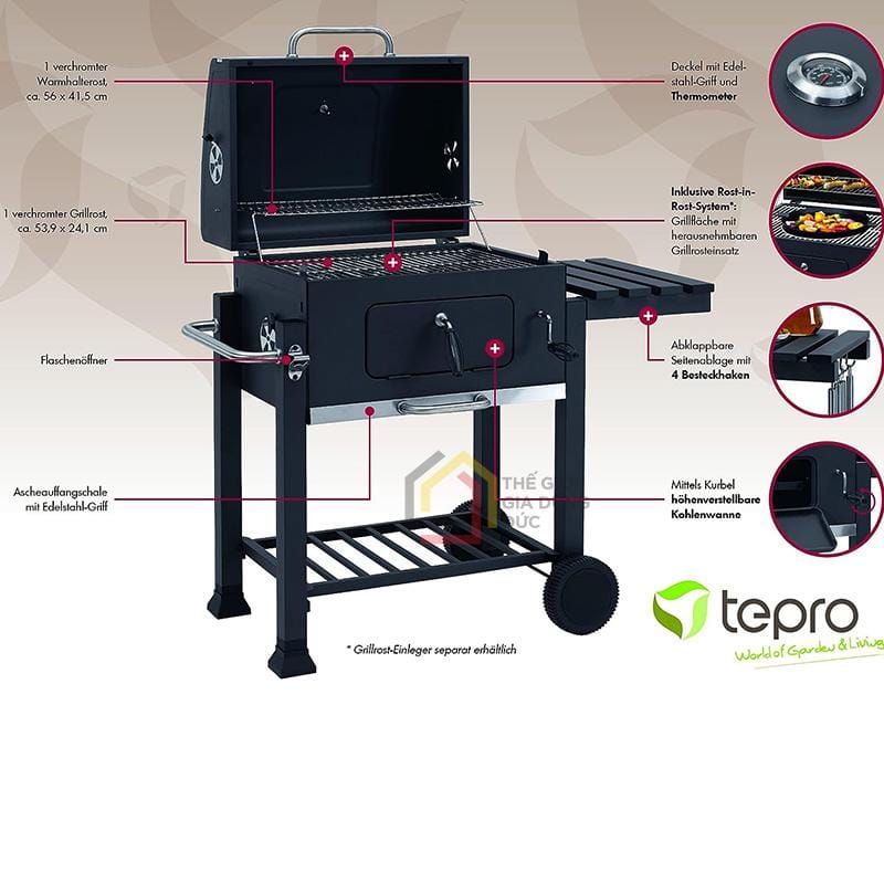 bep-nuong-than-ngoai-troi-tepro-toronto8 Bếp nướng than ngoài trời Tepro Toronto