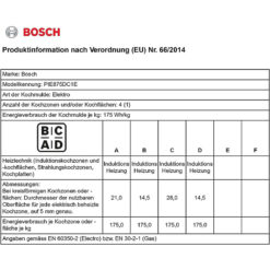 Bếp từ Bosch PIE875DC1E 80 cm