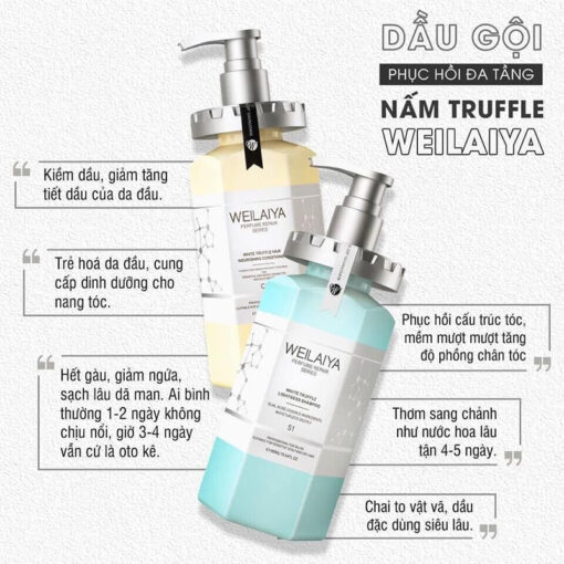 Bộ gội xả phục hồi đa tầng nấm Truffle Weilaiya