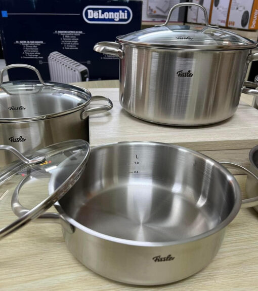 Bộ nồi inox 3 đáy Fissler San Francisco 5 món