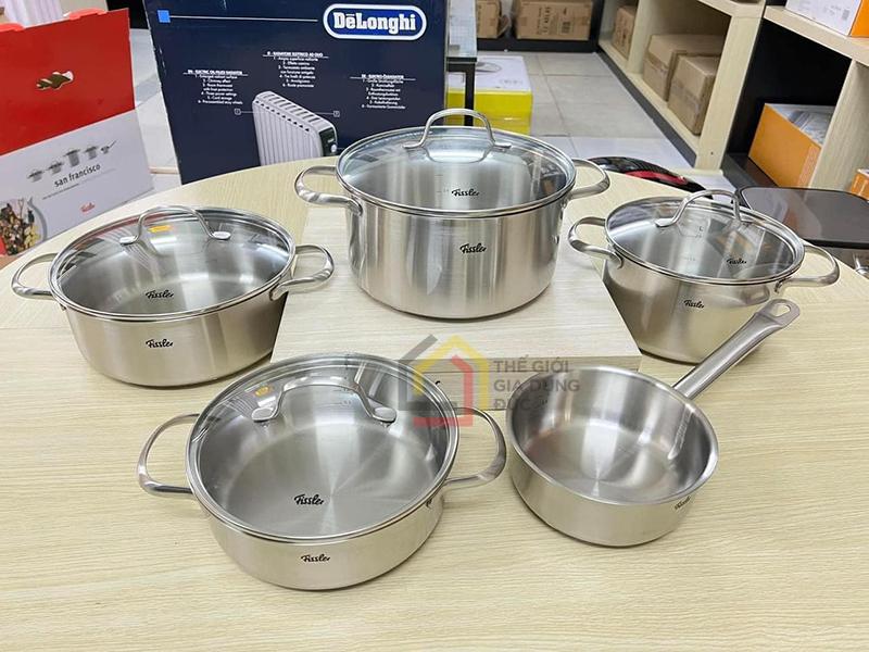 Bộ nồi inox 3 đáy Fissler San Francisco 5 món