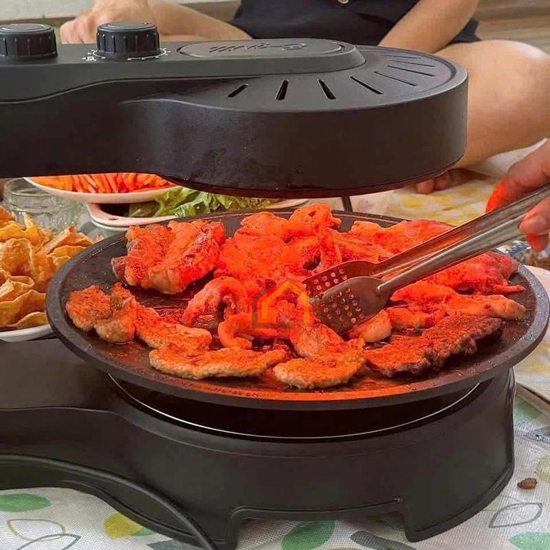 bep-nuong-quay-tron-khong-mui-khong-khoi-e-grill (3) Bếp nướng quay tròn không mùi, không khói E-Grill (bản cơ)