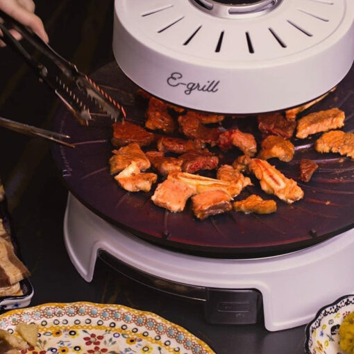 Bếp nướng quay tròn không mùi, không khói E-Grill