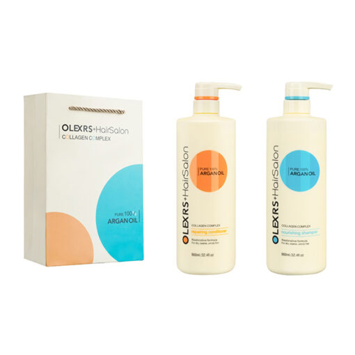 Cặp dầu gội xả Olexrs Argan Oil Collagen Hair Salon 960ml