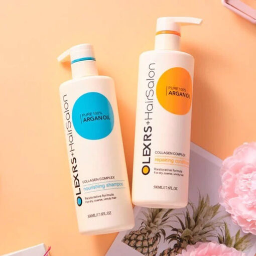 Cặp dầu gội xả Olexrs Argan Oil Collagen Hair Salon 960ml