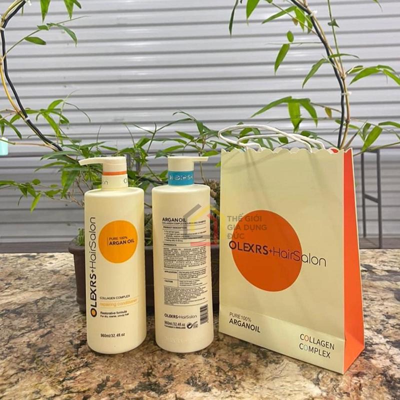 cap-dau-goi-xa-olexrs-argan-oil-collagen-hair-salon-960ml12 Dầu gội xả Olexrs cao cấp (cặp 960ml)