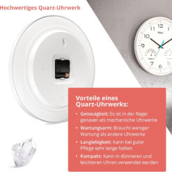 Đồng hồ treo tường Mebus size 30cm
