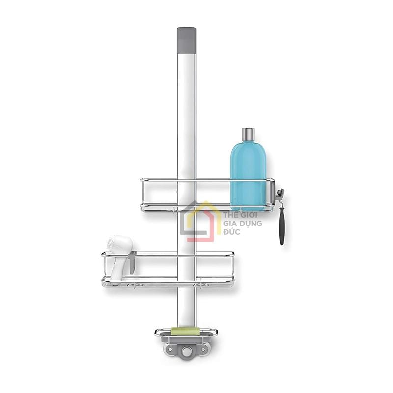 gia-de-dung-cu-nha-tam-caddy-simplehuman Giá để dụng cụ nhà tắm Caddy Simplehuman loại treo vách kính, không cần khoan đục