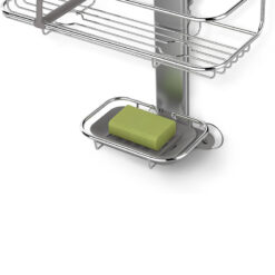 Giá để dụng cụ nhà tắm Caddy Simplehuman loại treo vách kính, không cần khoan đục