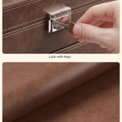 Hộp đựng đồng hồ da Songmics 2 tầng