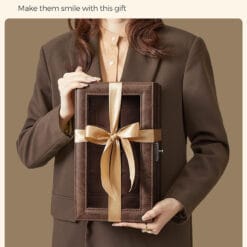 Hộp đựng đồng hồ da Songmics 2 tầng