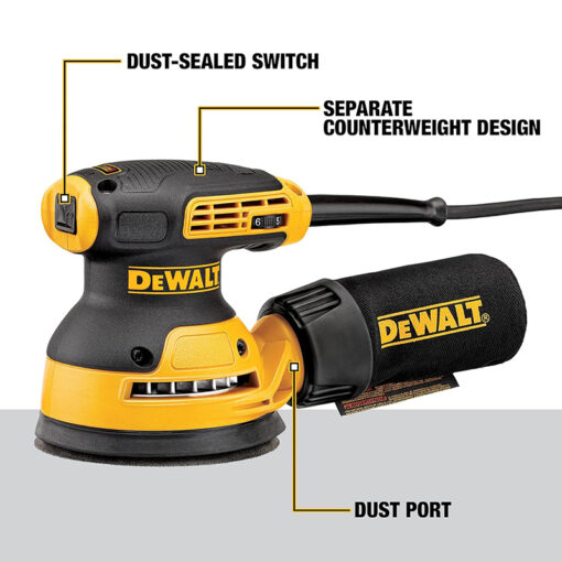 Máy chà nhám xoay Dewalt DWE6423