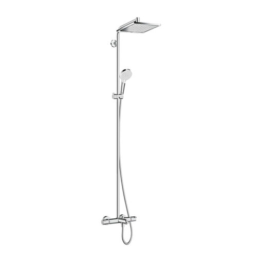 Sen cây Hansgrohe Crometta E 240 1Jet Showerpipe 3in1 (27298000 - Bát vuông)