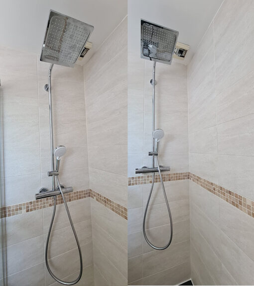 Sen cây Hansgrohe Crometta E 240 1Jet Showerpipe 3in1 (27298000 - Bát vuông)