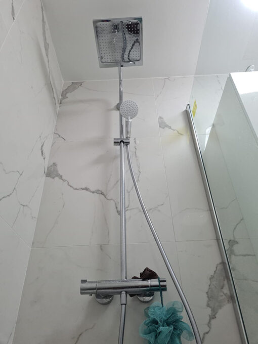 Sen cây Hansgrohe Crometta E 240 1Jet Showerpipe 3in1 (27298000 - Bát vuông)