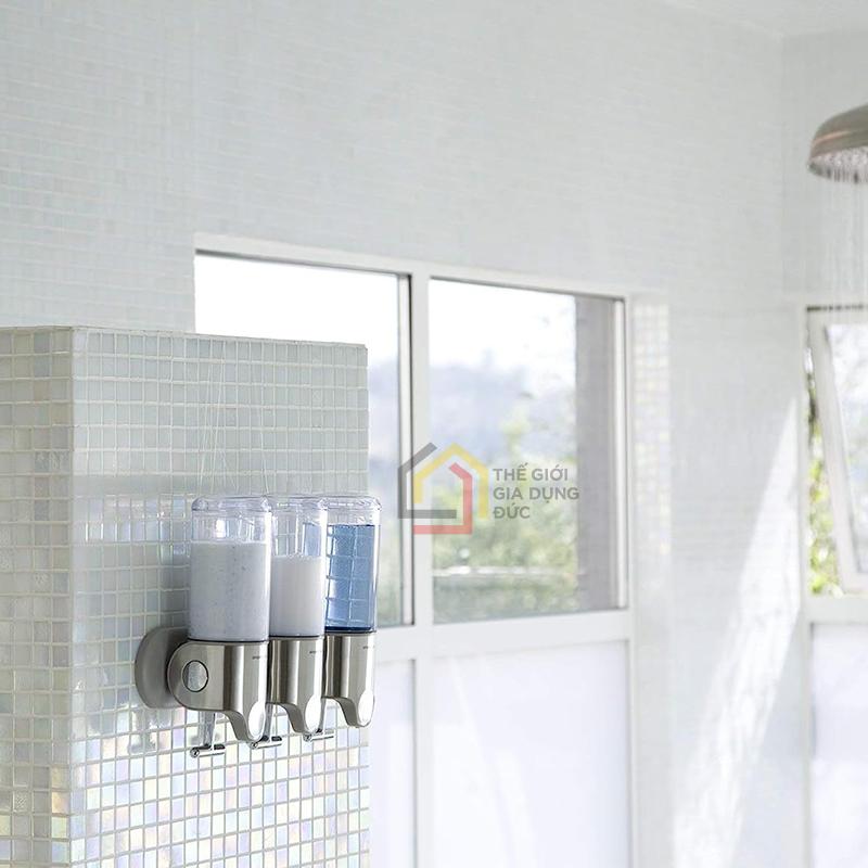 set-3-binh-dung-sua-tam-nuoc-goi-dau-simplehuman4 Set 3 bình đựng sữa tắm, nước gội đầu Simplehuman