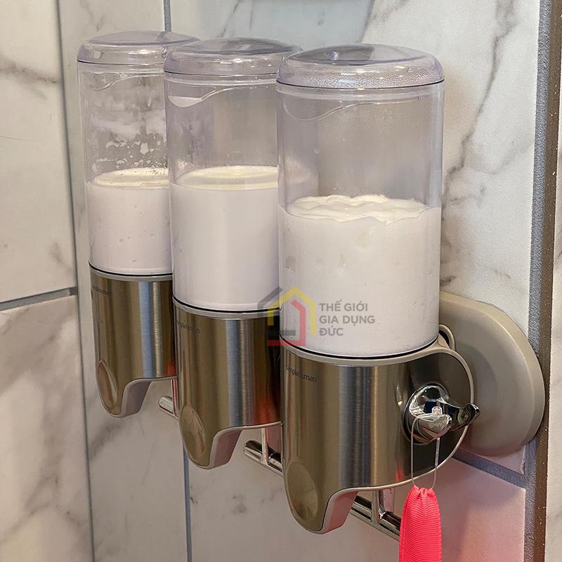 set-doi-binh-dung-sua-tam-nuoc-goi-dau-simplehuman13 Set đôi bình đựng sữa tắm, nước gội đầu Simplehuman