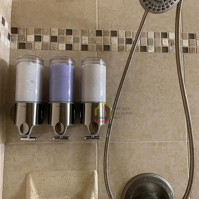 set-doi-binh-dung-sua-tam-nuoc-goi-dau-simplehuman6 Set đôi bình đựng sữa tắm, nước gội đầu Simplehuman