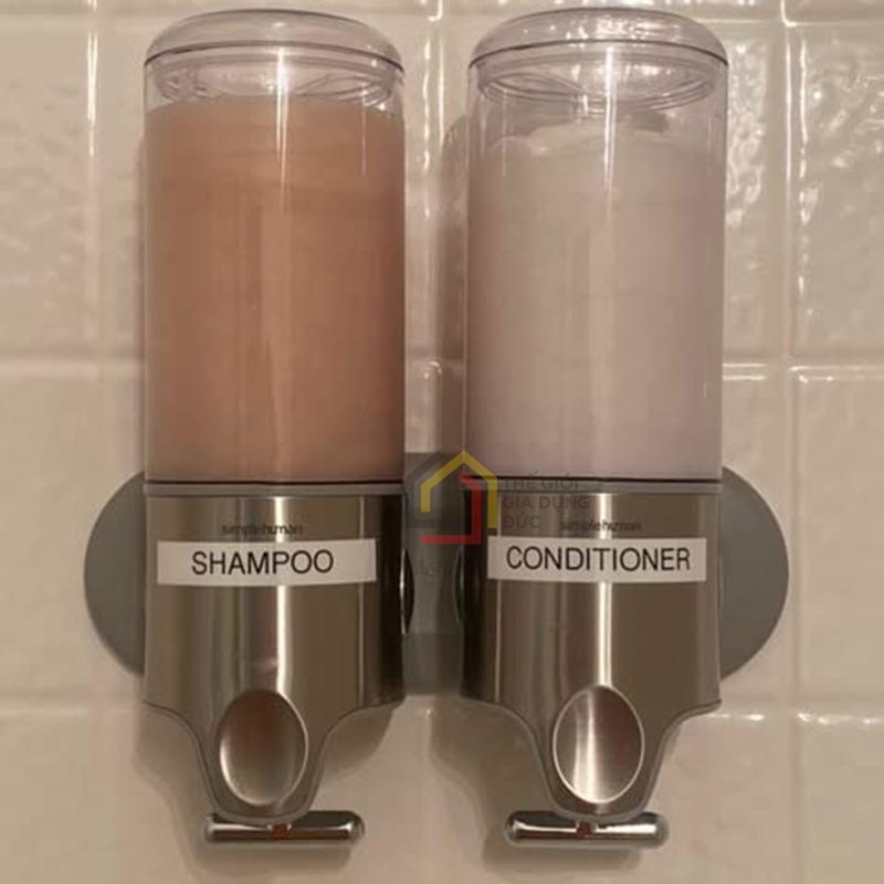 set-doi-binh-dung-sua-tam-nuoc-goi-dau-simplehuman7 Set đôi bình đựng sữa tắm, nước gội đầu Simplehuman