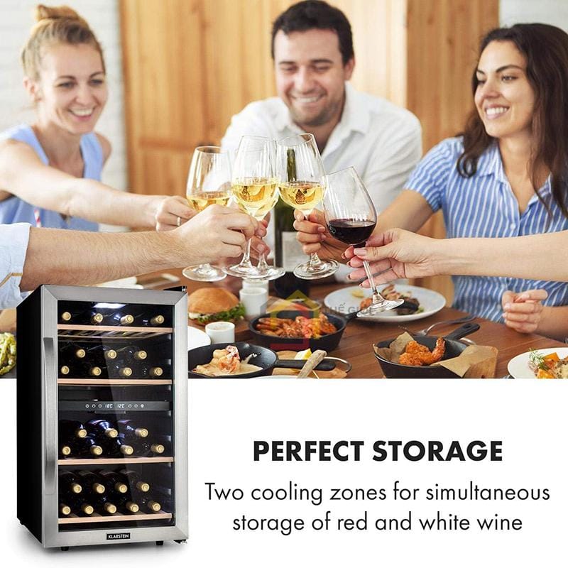 tu-ruou-klarstein-vinamour-45d-118l-3 Tủ rượu Klarstein Vinamour 45D 118L