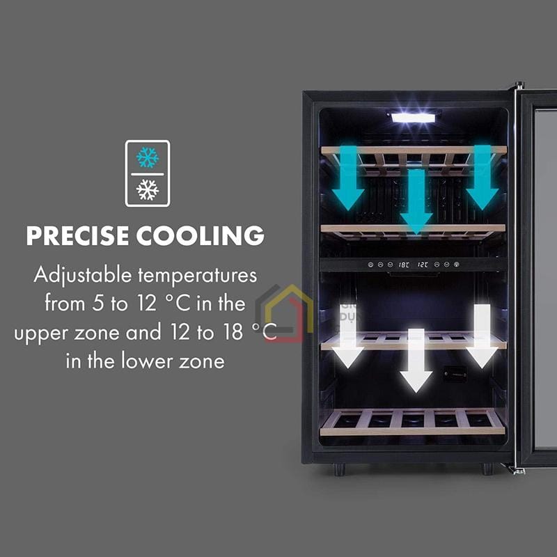 tu-ruou-klarstein-vinamour-45d-118l-4 Tủ rượu Klarstein Vinamour 45D 118L