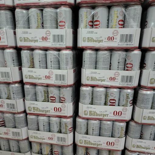 Bia lon Đức BITBURGER DRIVE 0.0% CANS thùng 24 lon 500ml