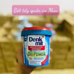 Bột tẩy vết ố trên vải, quần áo trắng mạnh mẽ Denkmit Oxi Power