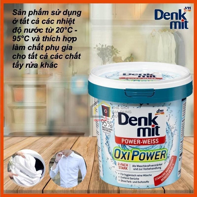 bot-tay-vet-o-tren-vai-quan-ao-trang-manh-me-denkmit-oxi-power (8) Bột tẩy vết ố trên vải, quần áo trắng mạnh mẽ Denkmit Oxi Power