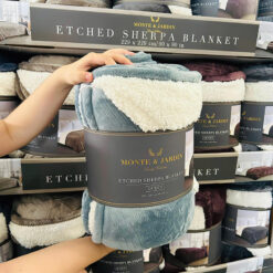 Chăn lông cừu Monte-Jardin Mỹ Size Queen (229x229cm), nặng 3,4 kg