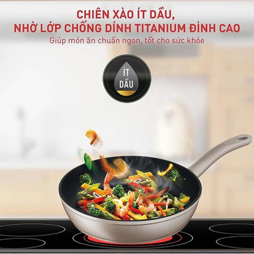 Chảo sâu lòng Tefal Sensation 28cm (2 quai cầm)