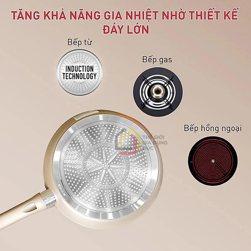 chao-sau-long-tefal-sensation-28cm-2-quai-cam (3) Chảo sâu lòng Tefal Sensation 28cm (2 quai cầm)
