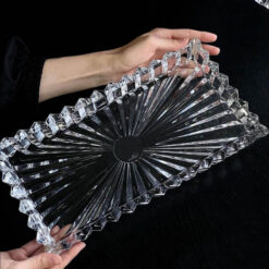 Đĩa pha lên Rogaska Crown Jewel 35x19 cm