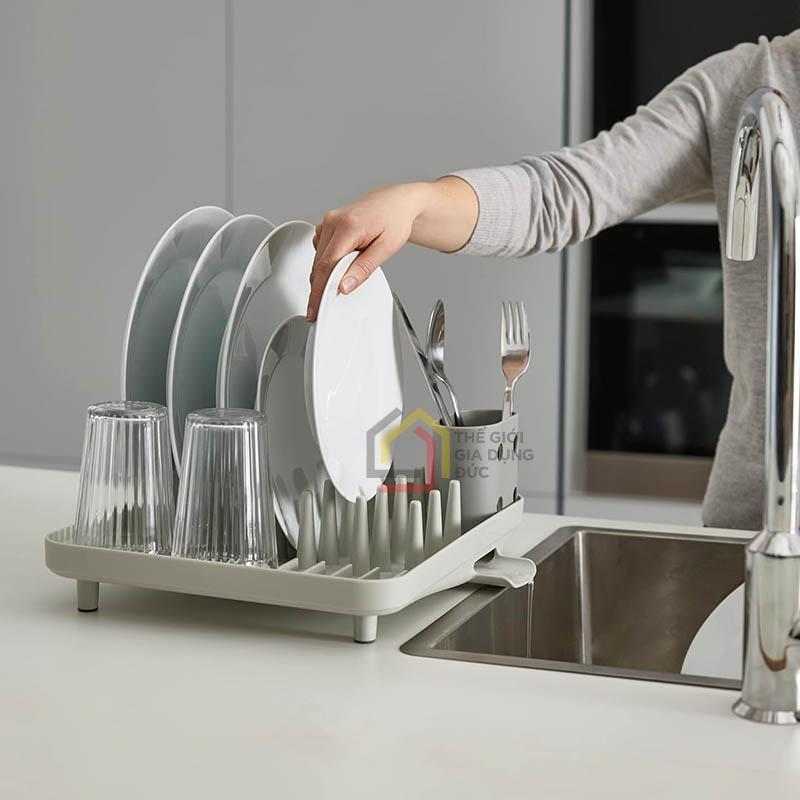 gia-up-bat-dia-joseph-joseph-85151-duo-compact-dish-rack-grey4 Giá úp bát đĩa Joseph Joseph 85151 Duo Compact Dish Rack - Grey