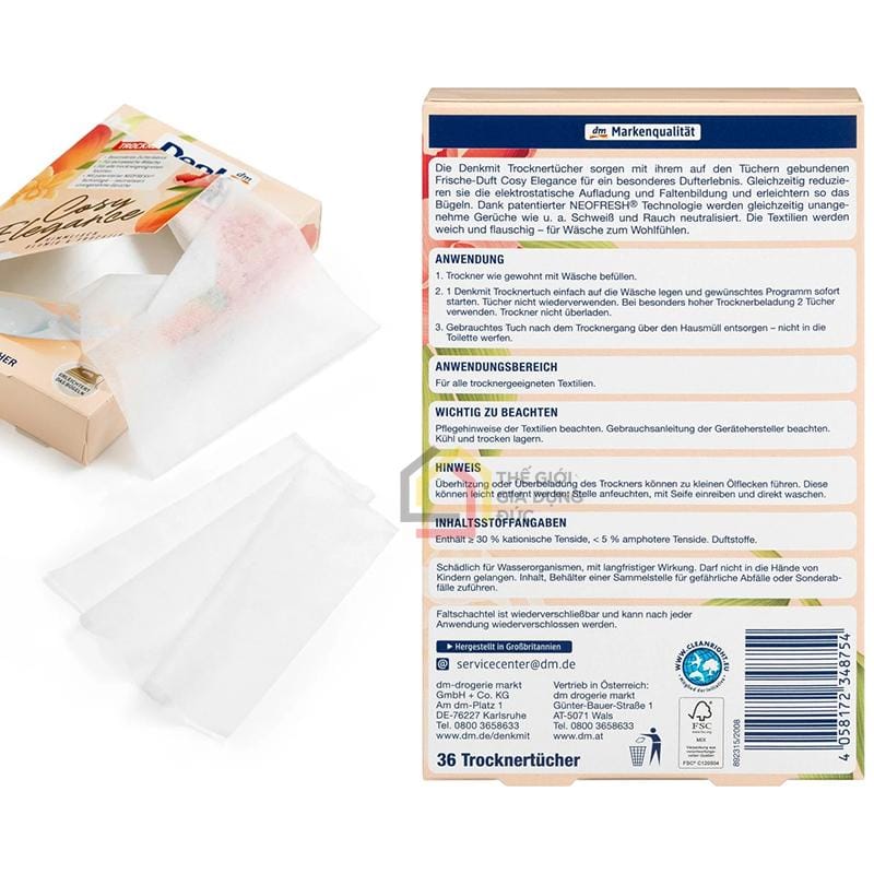 giay-thom-quan-ao-denkmit-36-to (2) Giấy thơm quần áo Denkmit 36 tờ