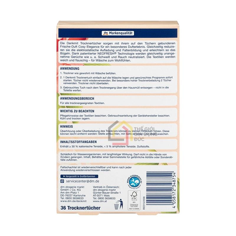 giay-thom-quan-ao-denkmit-36-to (3) Giấy thơm quần áo Denkmit 36 tờ