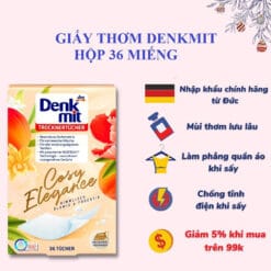 Giấy thơm quần áo Denkmit 36 tờ
