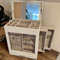 Hộp đựng trang sức, kính mắt Songmics 5 lớp có nắp kính