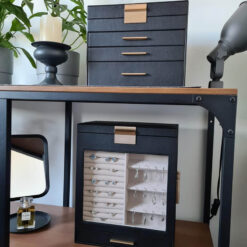 Hộp đựng trang sức, kính mắt Songmics 5 lớp có nắp kính