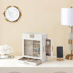 Hộp đựng trang sức, kính mắt Songmics 5 lớp có nắp kính