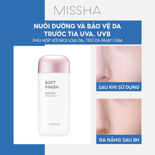 Kem chống nắng Missha Soft Finnish (Hồng)