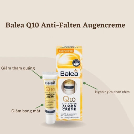 Kem dưỡng mắt Balea Q10 chống thâm quầng bọng mắt, 15ml