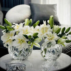 Lọ hoa cầu tròn pha lê Bohemia Sheffield 20.5cm