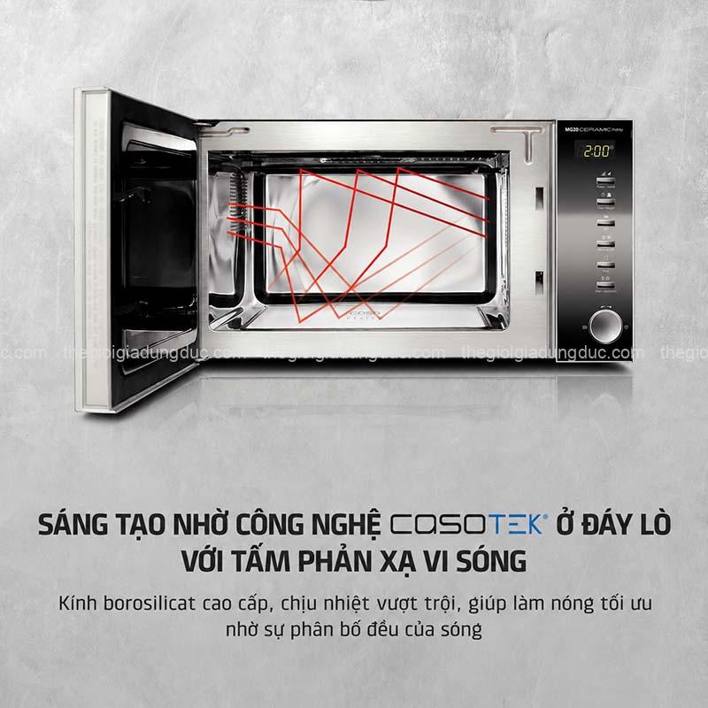 Lò vi sóng kèm nướng 2in1 CASO MG 20 Ceramic Menu