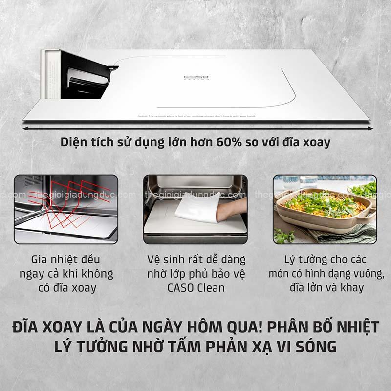Lò vi sóng kèm nướng 2in1 CASO MG 20 Ceramic Menu