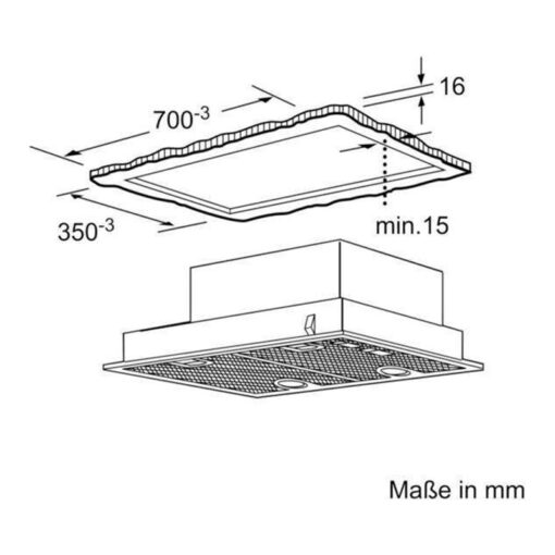 Máy hút mùi âm tủ Bosch DHL755BL