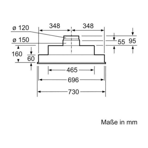 Máy hút mùi âm tủ Bosch DHL755BL