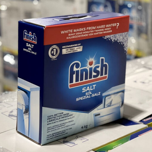 Muối rửa bát Finish dành cho máy rửa bát hộp 4kg