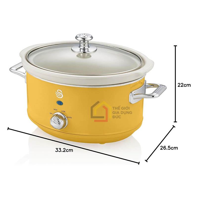 noi-nau-cham-swan-retro-3-5l-5 Nồi nấu chậm Swan SF17011YELN Retro 3.5L