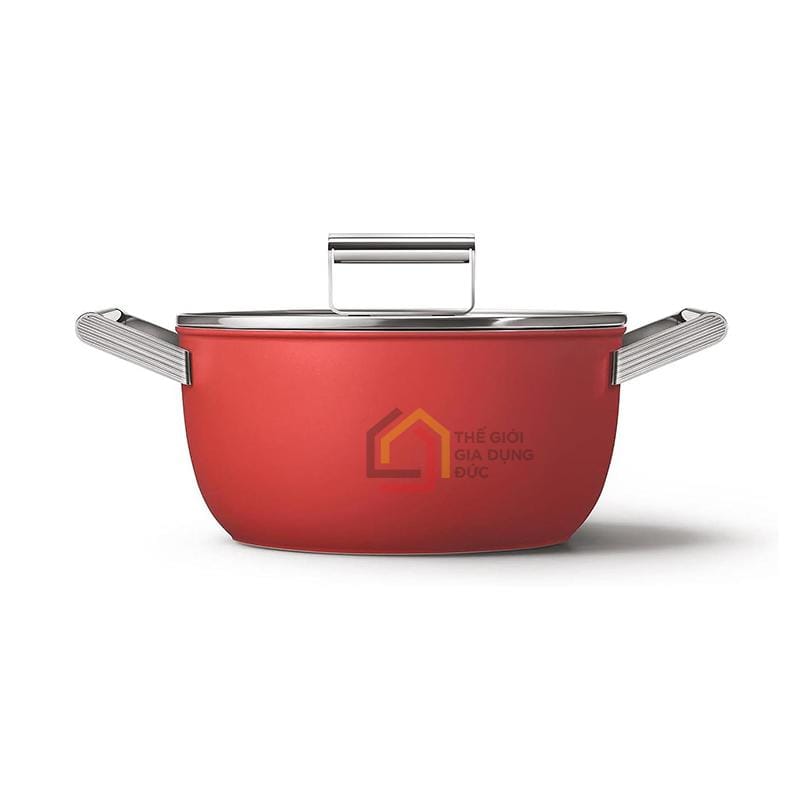 noi-smeg-casserole-ckfc2411rdm-24cm-mau-do Nồi Smeg Casserole CKFC2411RDM 24cm màu đỏ