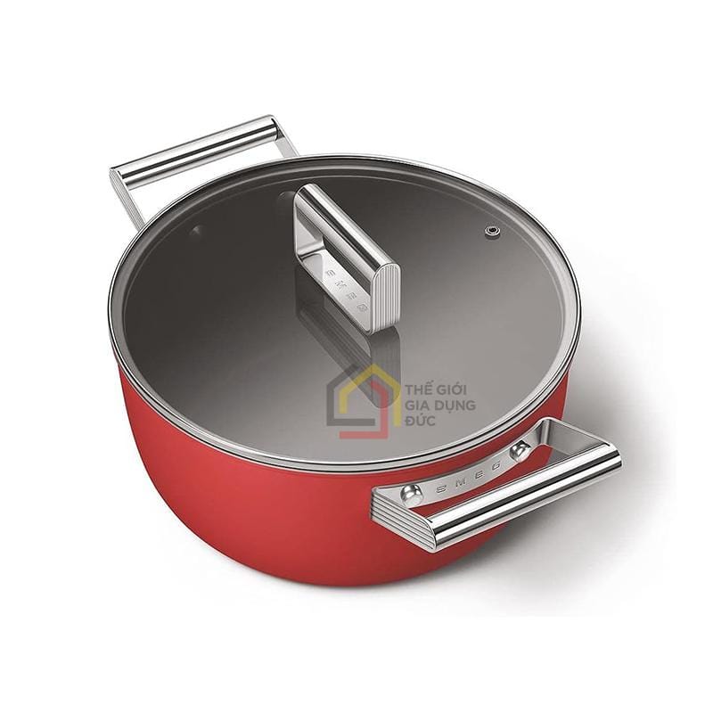 noi-smeg-casserole-ckfc2411rdm-24cm-mau-do5 Nồi Smeg Casserole CKFC2411RDM 24cm màu đỏ